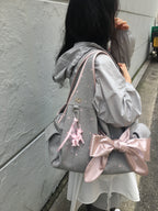 [dttm.club x siweol 獨家限定團購] Bow Shoulder Bag - Pink Star