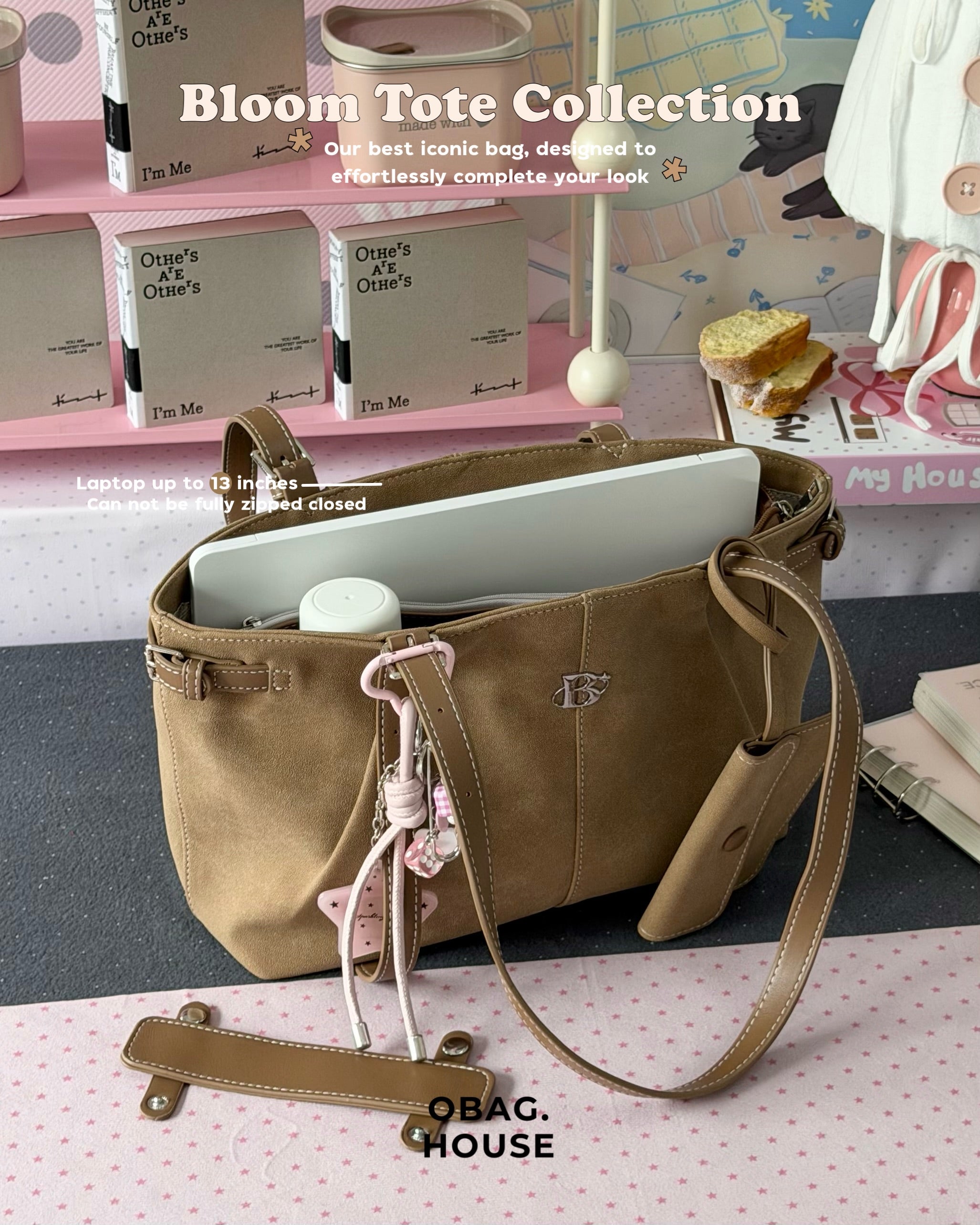 [香港現貨🎀] [獨家代理] [OBAGHOUSE] BLOOM TOTE BAG_6 COLORS