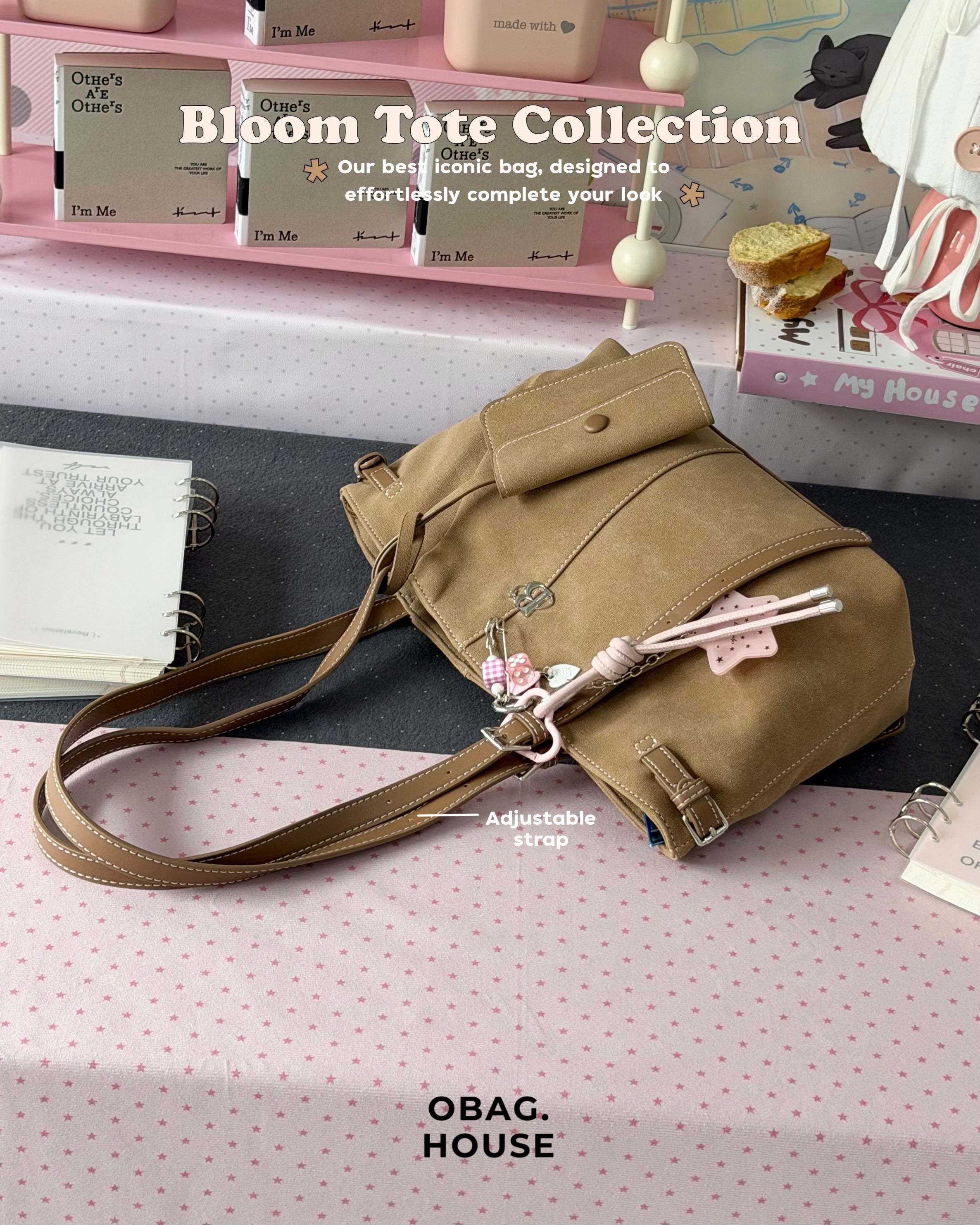 [香港現貨🎀] [獨家代理] [OBAGHOUSE] BLOOM TOTE BAG_6 COLORS