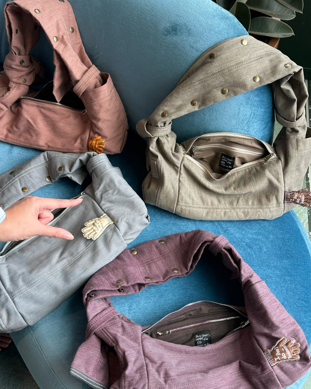 HANDMADE KNOTT SERVICE BAG_4 COLORS