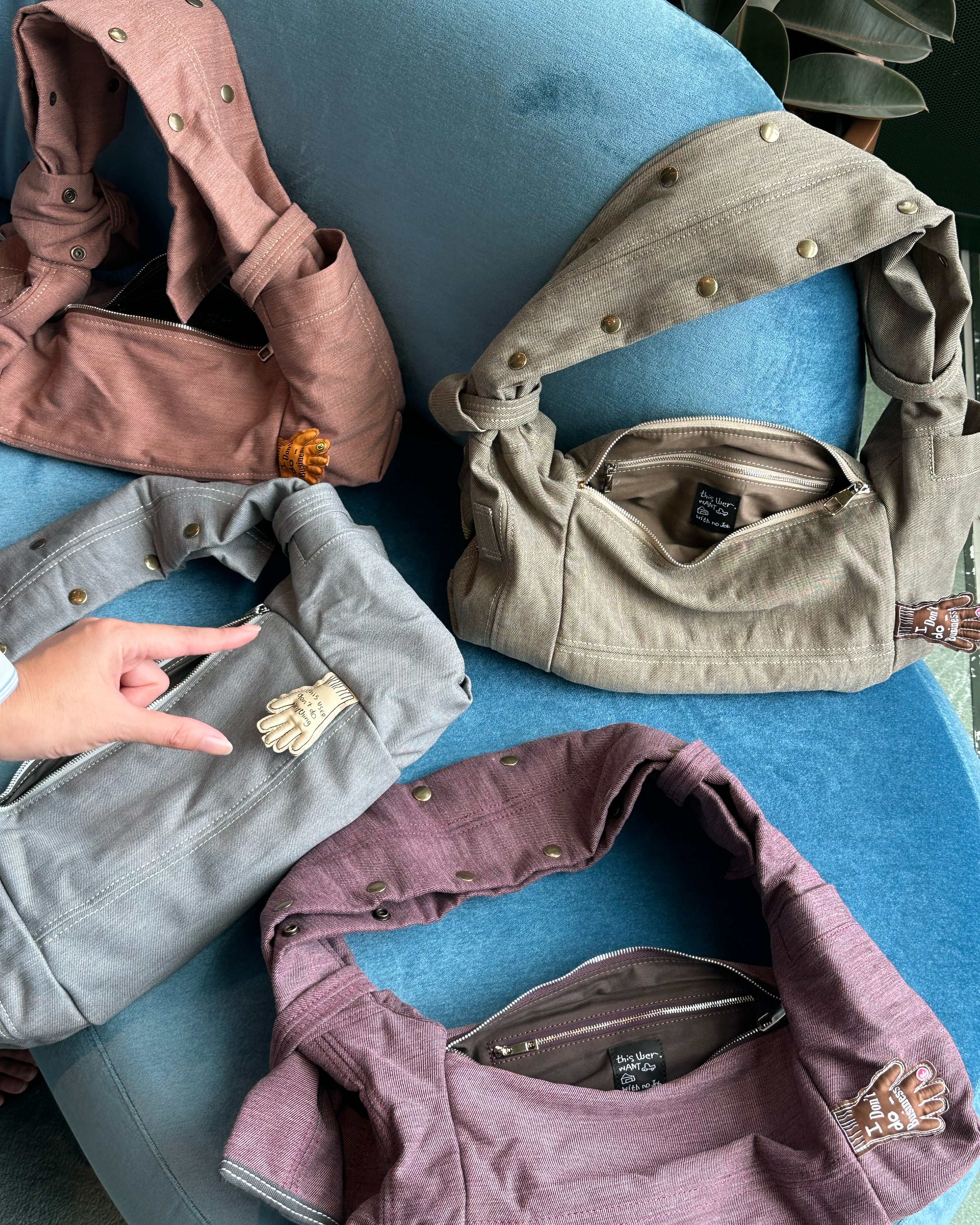 HANDMADE KNOTT SERVICE BAG_4 COLORS