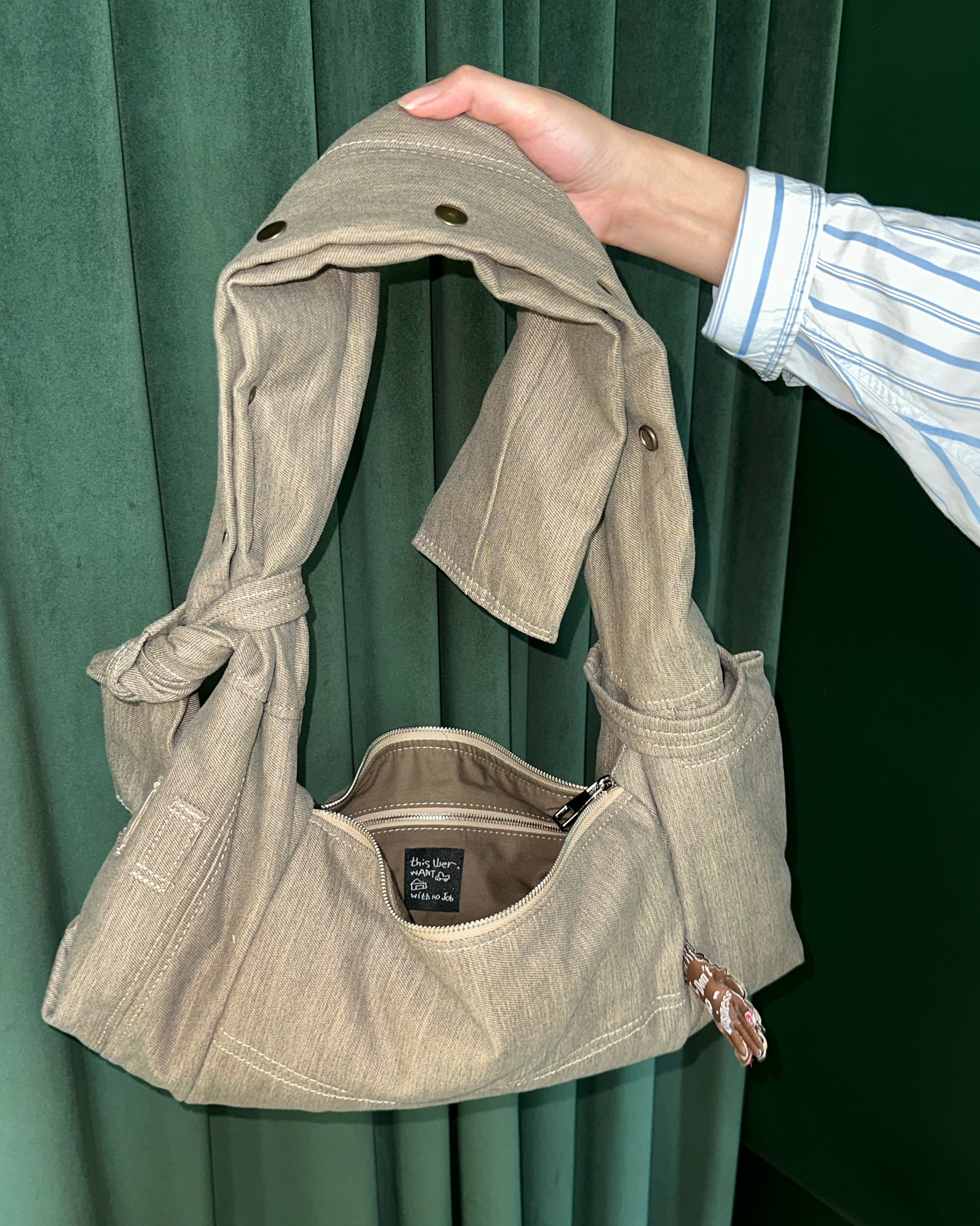 HANDMADE KNOTT SERVICE BAG_4 COLORS