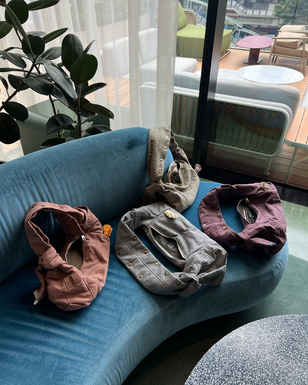 HANDMADE KNOTT SERVICE BAG_4 COLORS