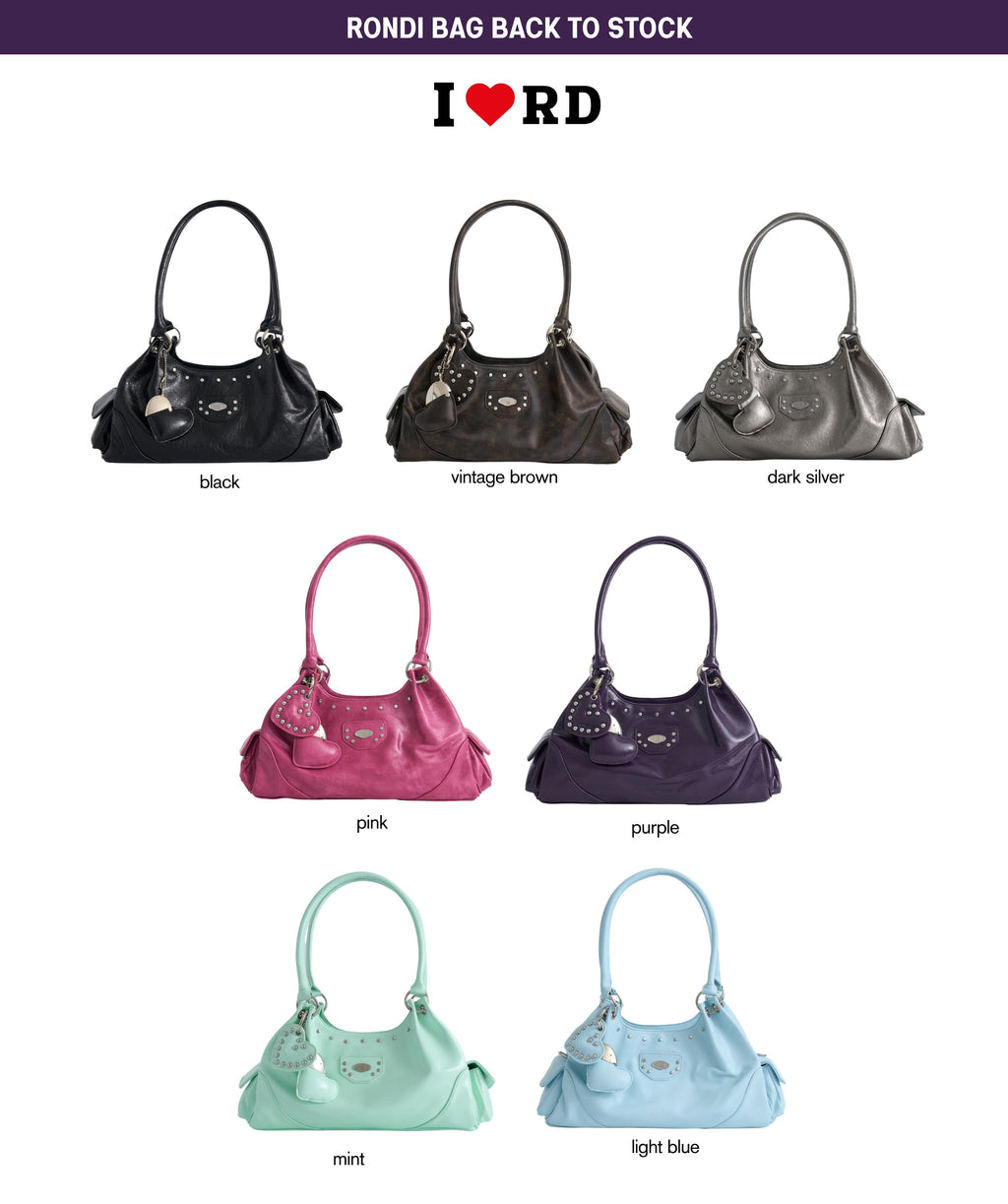 [品牌授權代理] [Rondi House] Dumpling Shoulder Bag - Obsidian Black