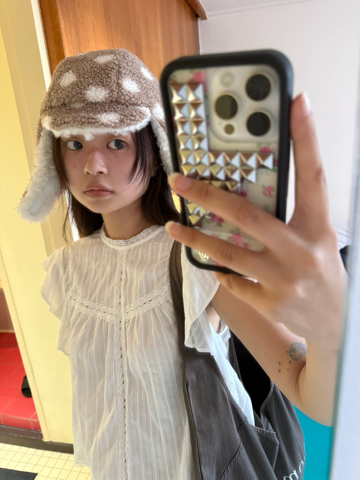[POESIEDAME] WOOLY EARFLAP HAT - 2colors