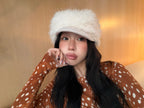 [POESIEDAME] DRAPE FUR MARGOT HAT - 2colors