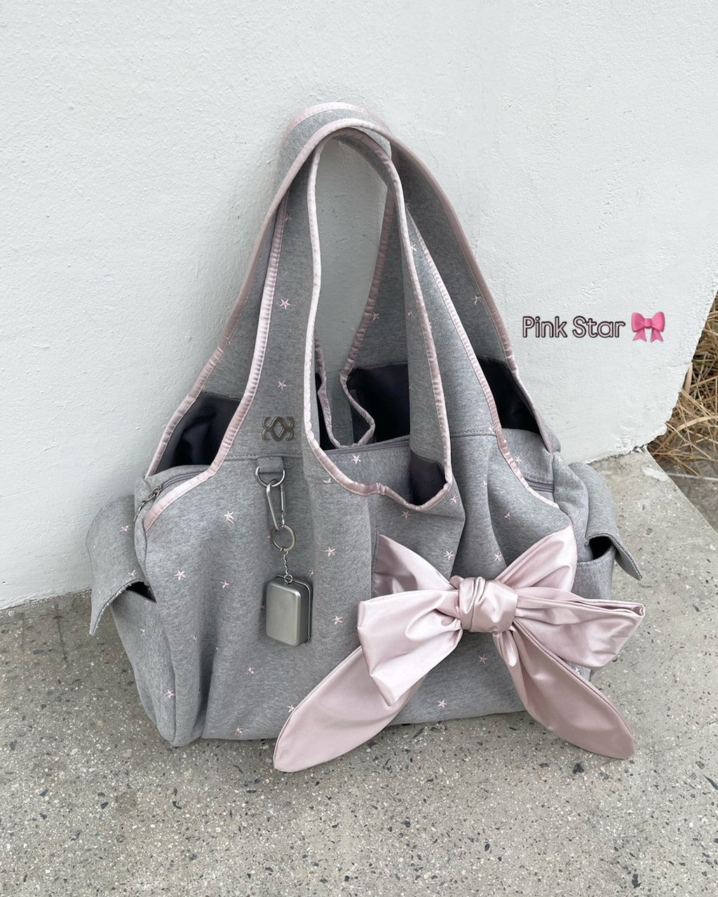 [dttm.club x siweol 獨家限定團購] Bow Shoulder Bag - Pink Star