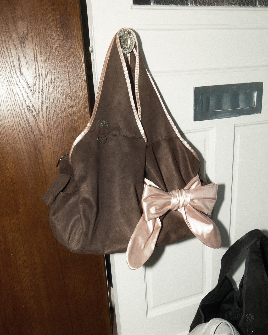 [dttm.club x siweol 獨家限定團購] Bow Shoulder Bag - Suede Taupe