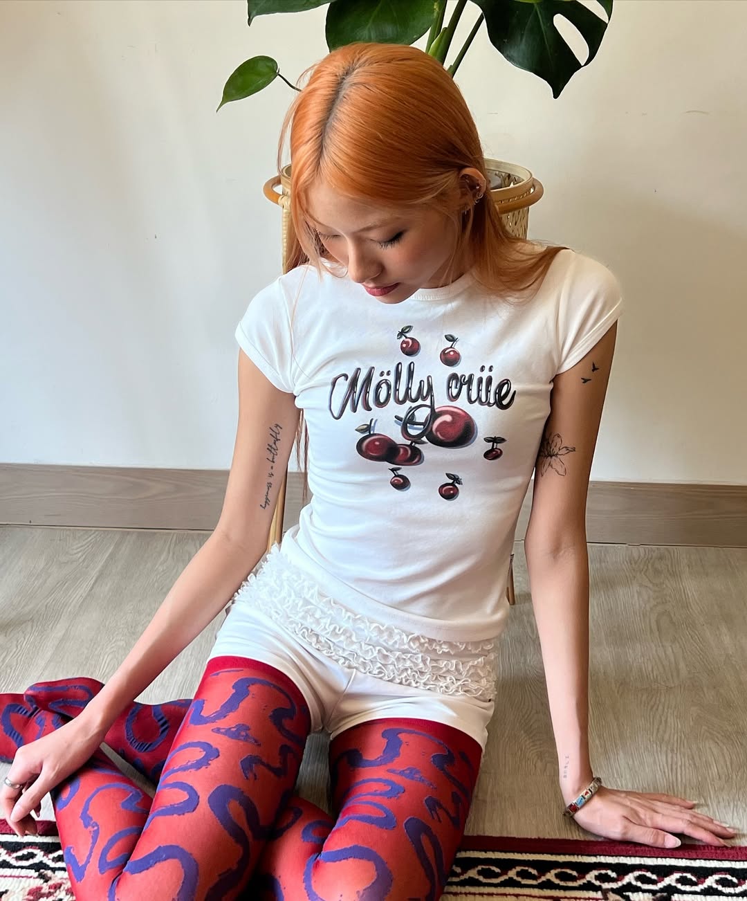 Molly cherry bomb baby tee