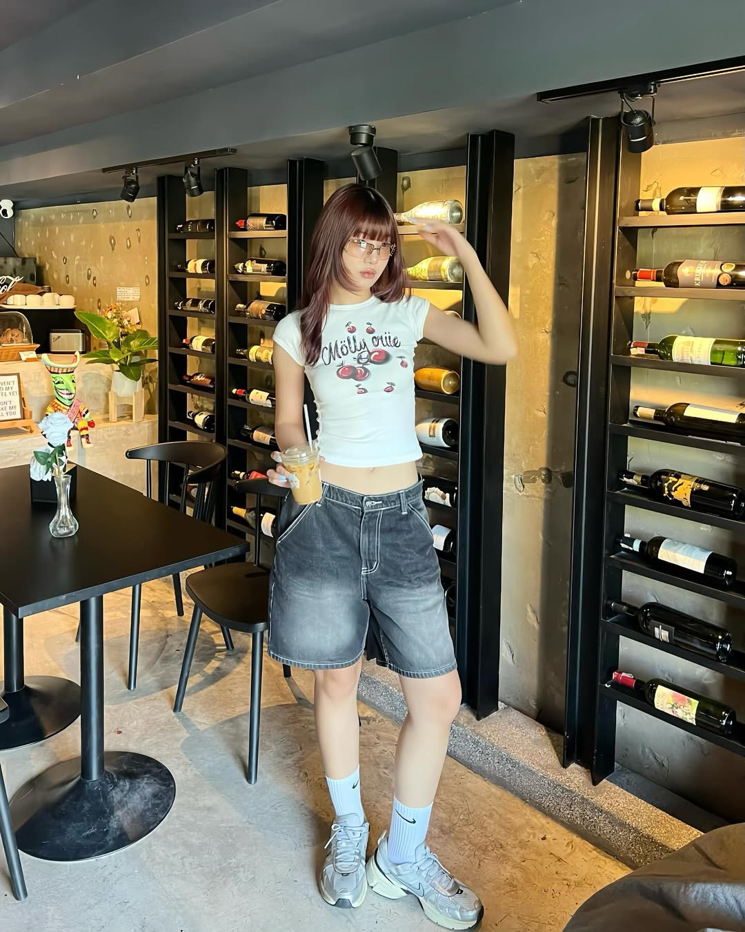 Molly cherry bomb baby tee