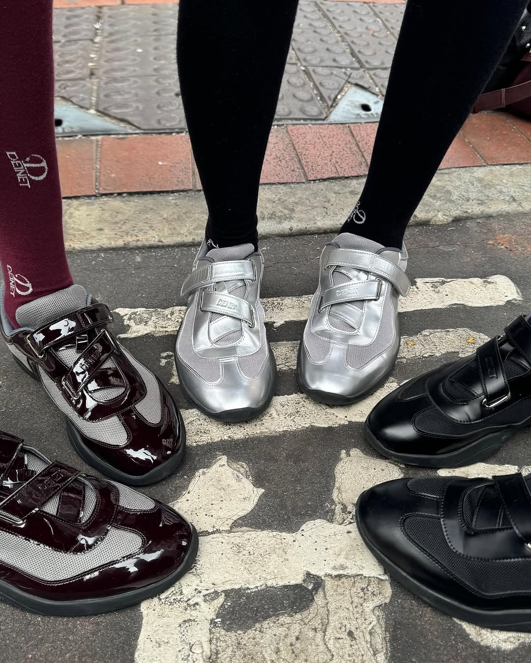 DEINET VELCRO SNEAKERS / 3COLORS