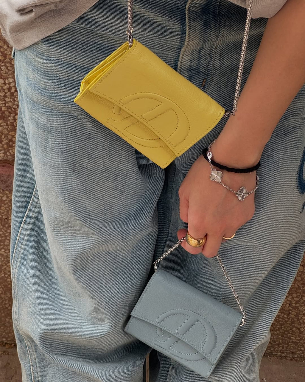 DEINET D LOGO MACARON CHAIN MINI BAG / 7COLORS