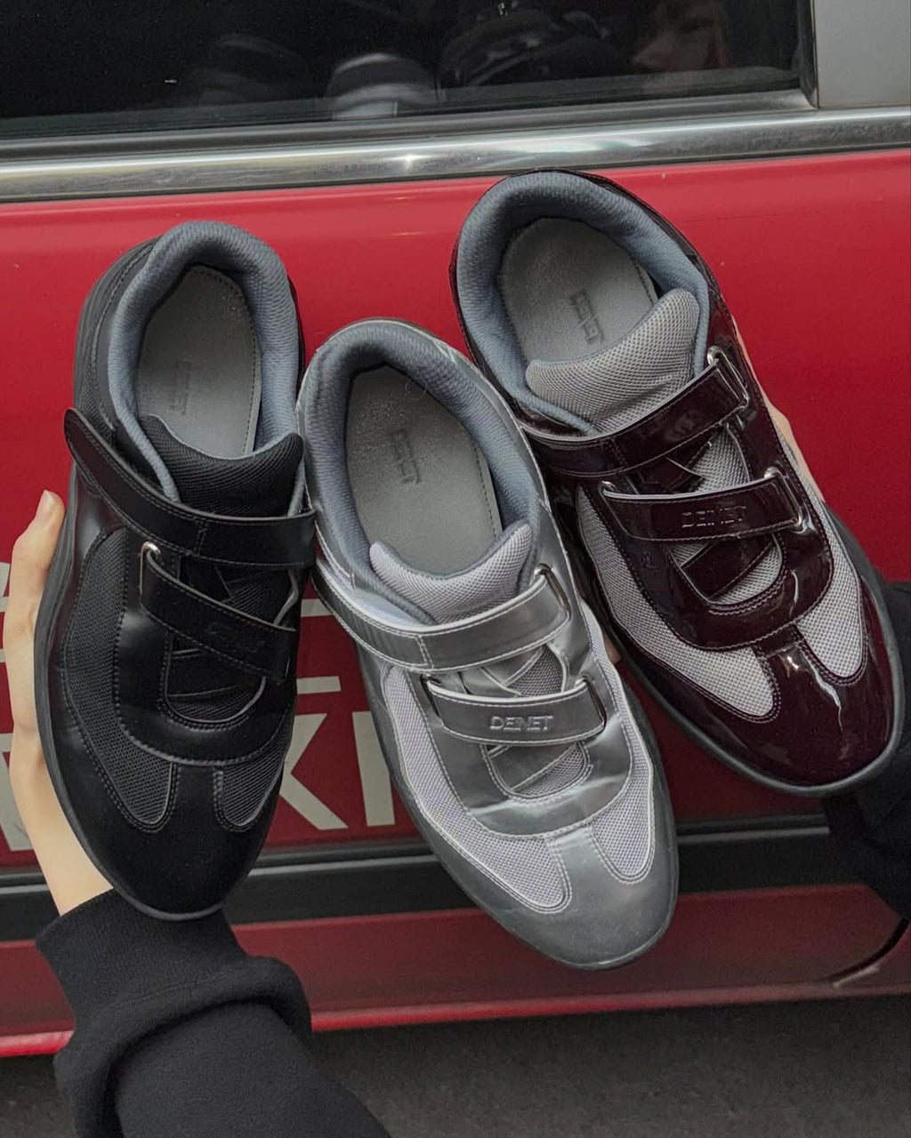 DEINET VELCRO SNEAKERS / 3COLORS