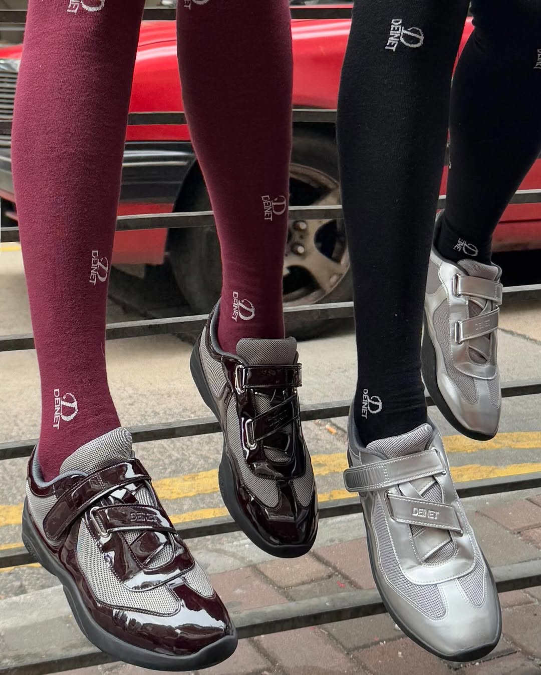 DEINET VELCRO SNEAKERS / 3COLORS