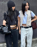 DEINET 5-WAY STUD POCKET MULTI BAG / 3COLORS