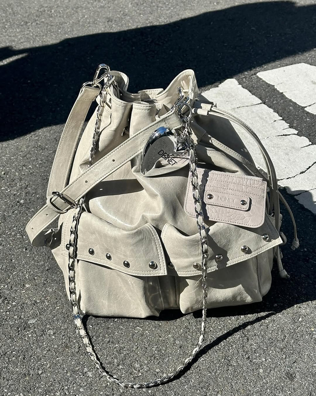 DEINET 5-WAY STUD POCKET MULTI BAG / 3COLORS