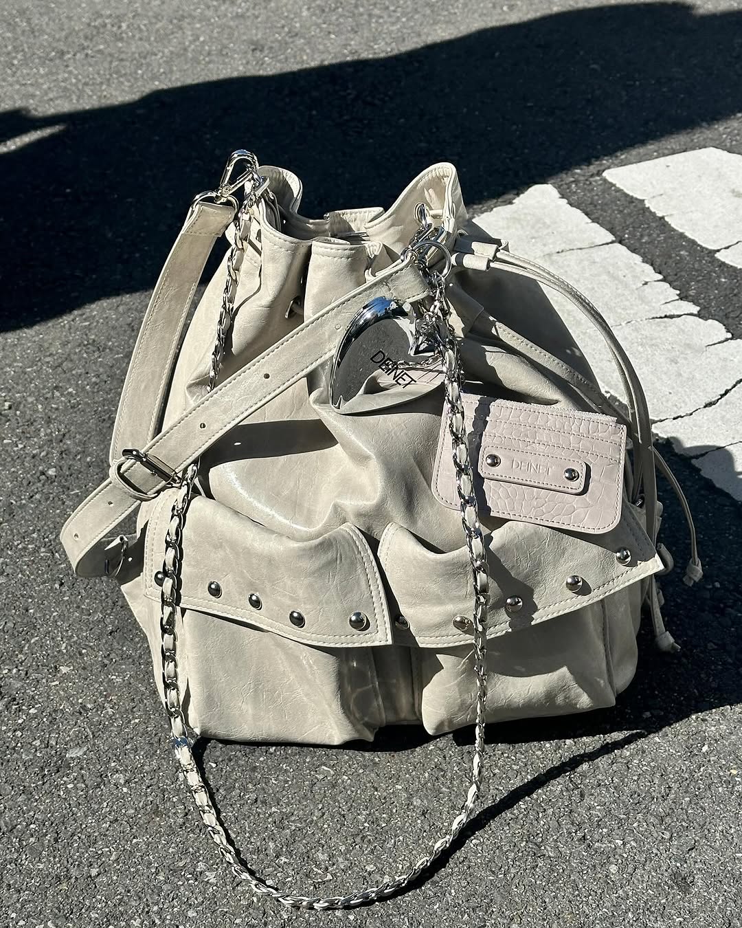 DEINET 5-WAY STUD POCKET MULTI BAG / 3COLORS