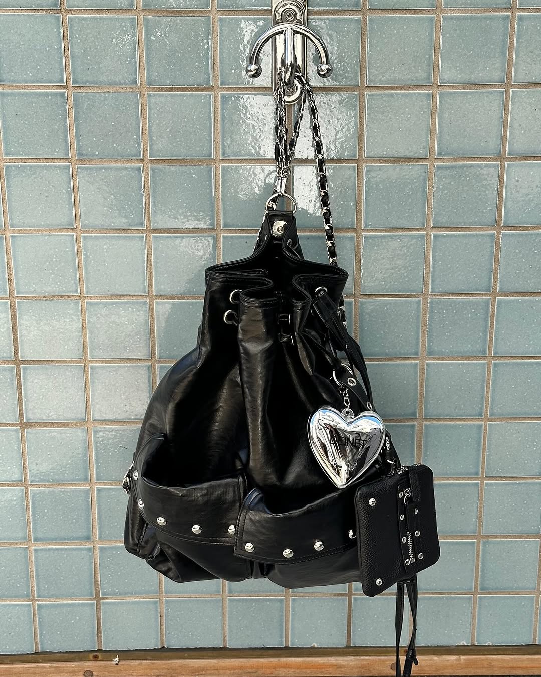 DEINET 5-WAY STUD POCKET MULTI BAG / 3COLORS