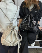 DEINET 5-WAY STUD POCKET MULTI BAG / 3COLORS