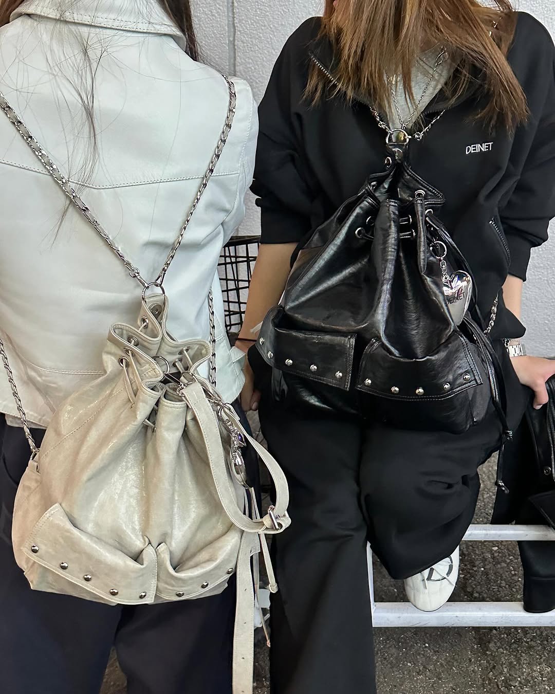 DEINET 5-WAY STUD POCKET MULTI BAG / 3COLORS