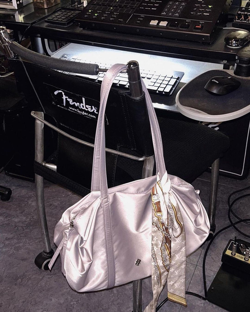 Heeari Aurora Shirring Duffel Bag - Lilac