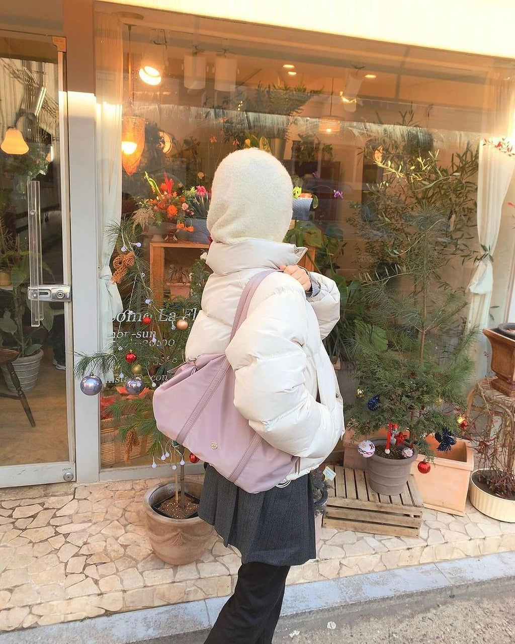 Heeari Aurora Shirring Duffel Bag - Lilac