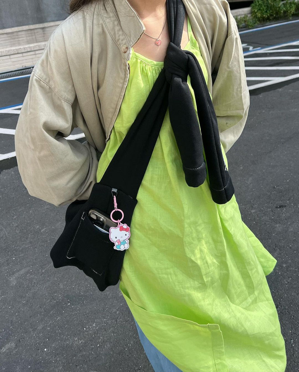 [香港現貨✨] [官方代理💣] KENTNEEY 3-WAY SWEATER DAILY WINDY BAG - BLACK