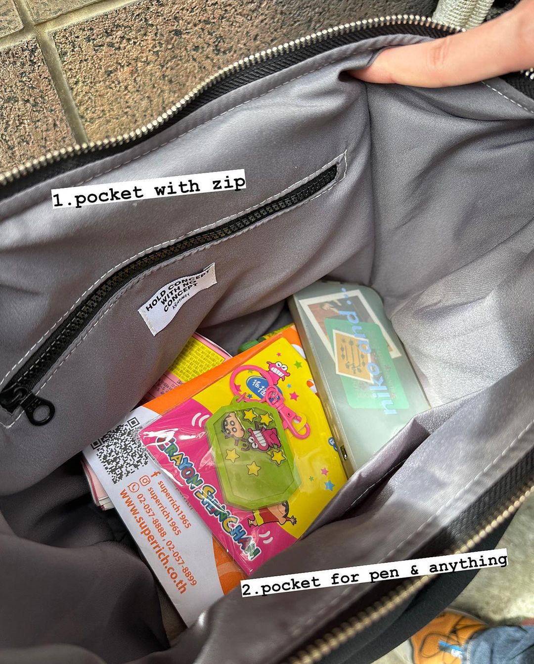 [香港現貨✨] [官方代理💣] KENTNEEY 3-WAY SWEATER DAILY WINDY BAG - BLACK