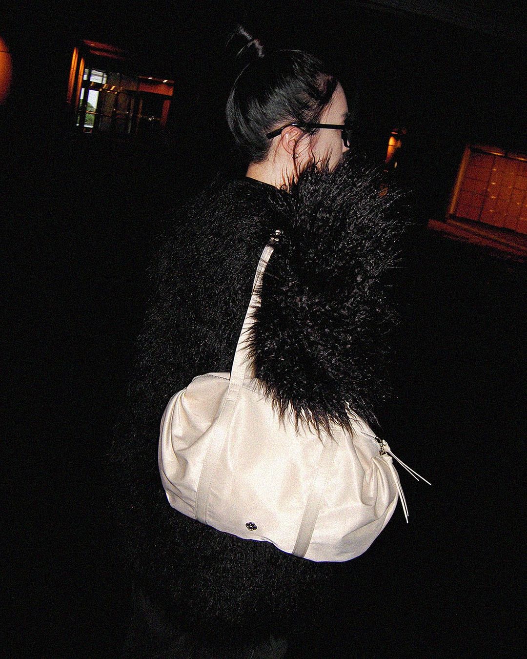 Heeari Aurora Shirring Duffel Bag - Ivory