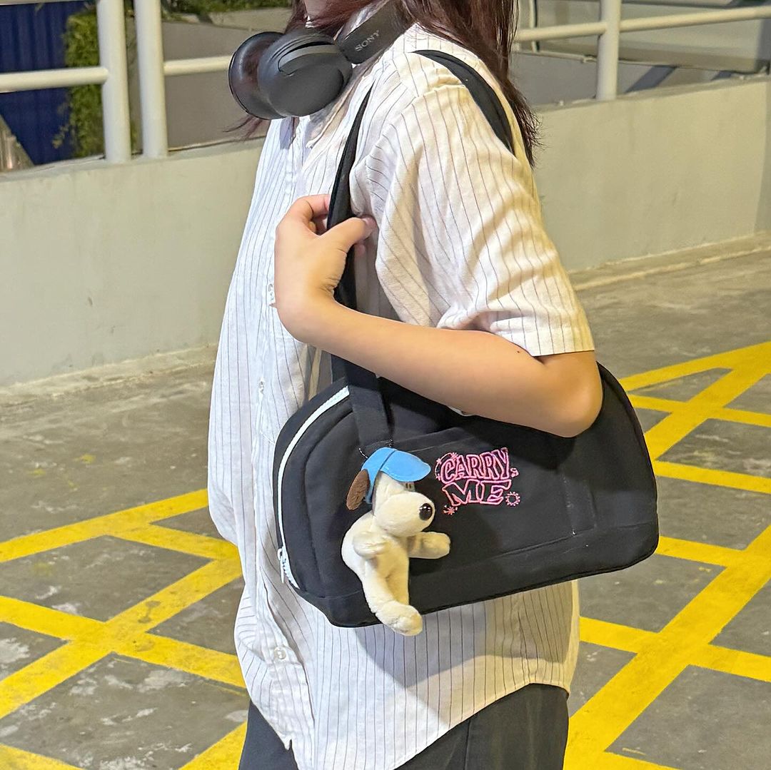 carryme.offical Two Tone Bag / Black Pink