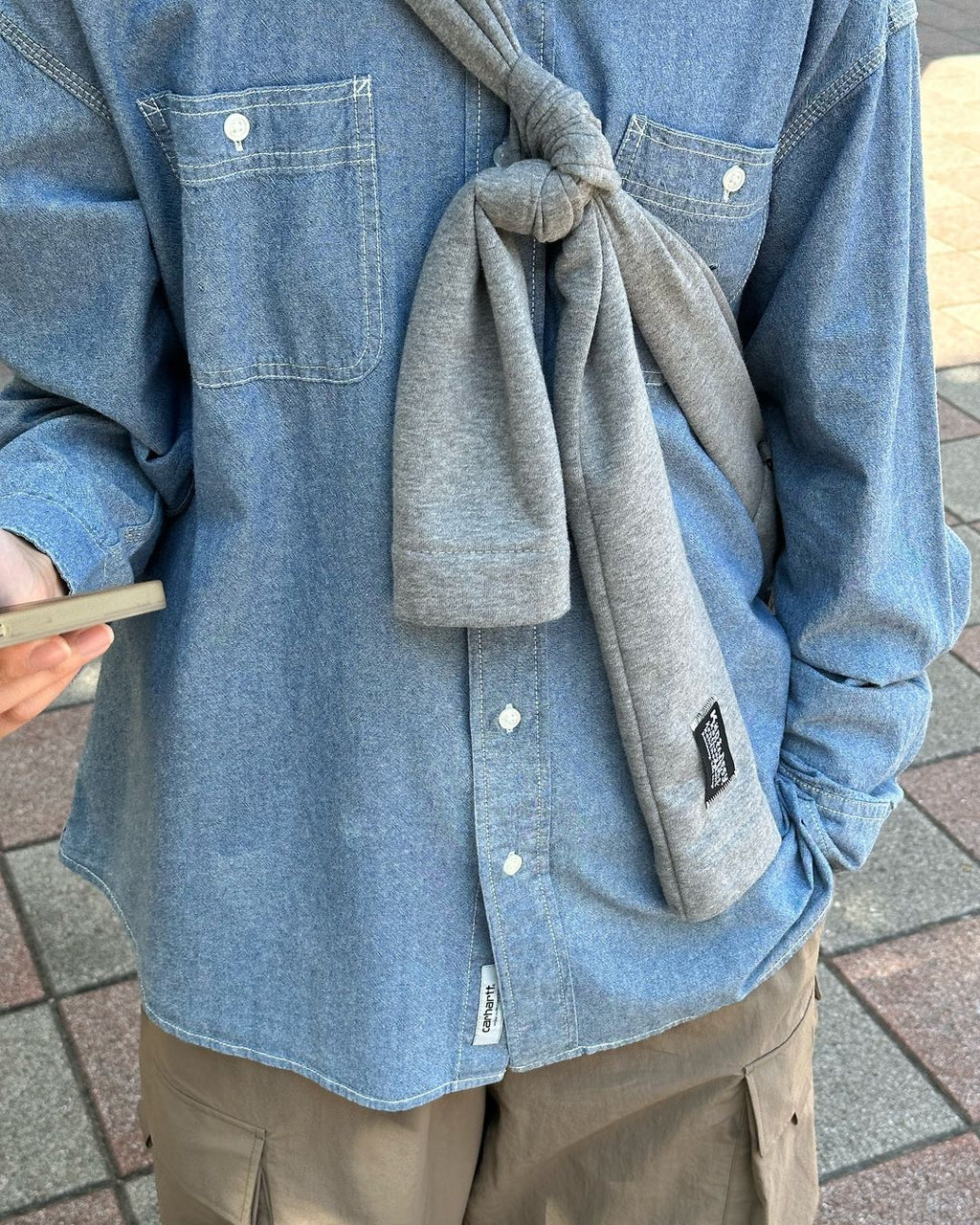 [香港現貨✨] [官方代理💣] KENTNEEY 3-WAY SWEATER DAILY WINDY BAG - MINTY GREY
