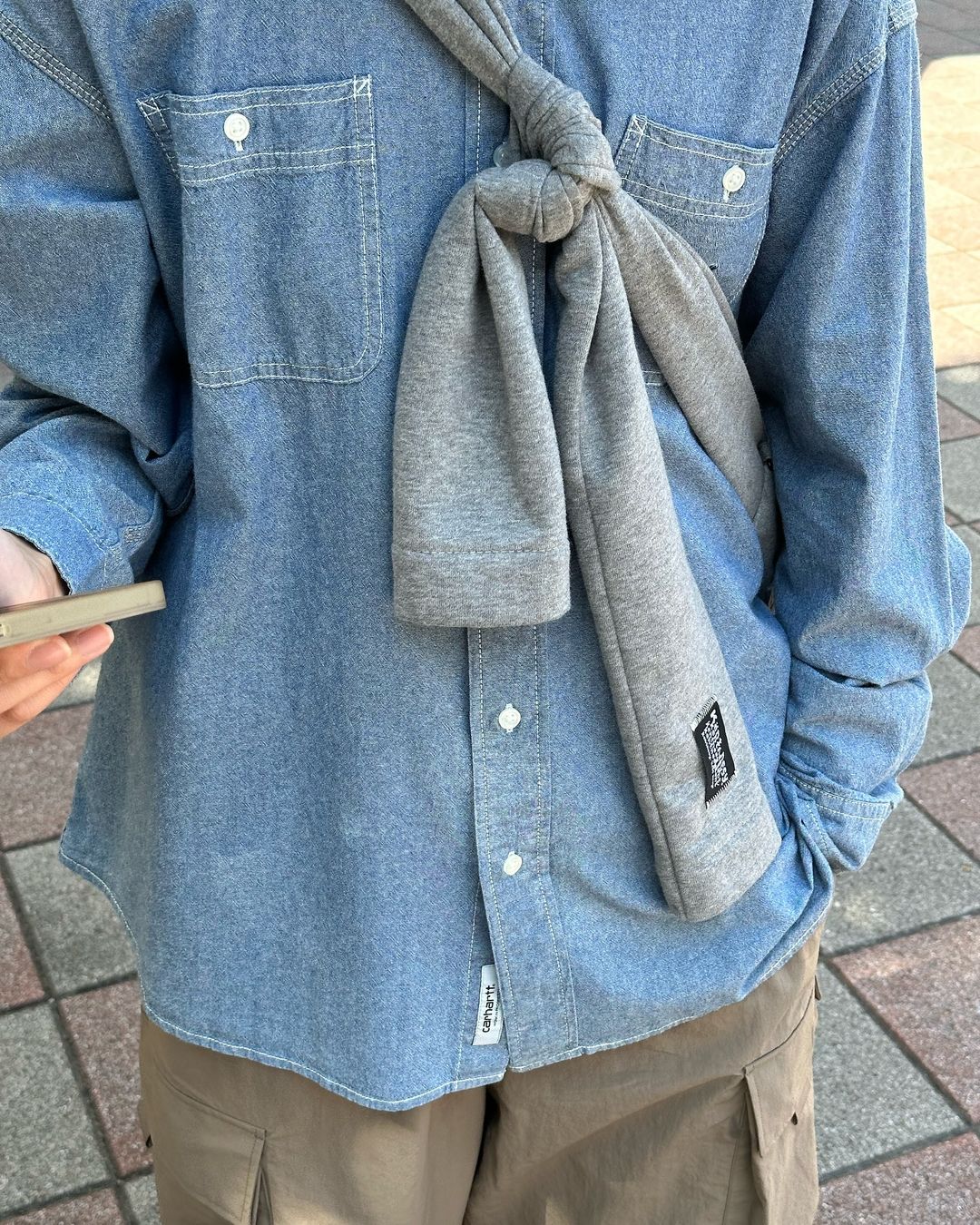[香港現貨✨] [官方代理💣] KENTNEEY 3-WAY SWEATER DAILY WINDY BAG - MINTY GREY