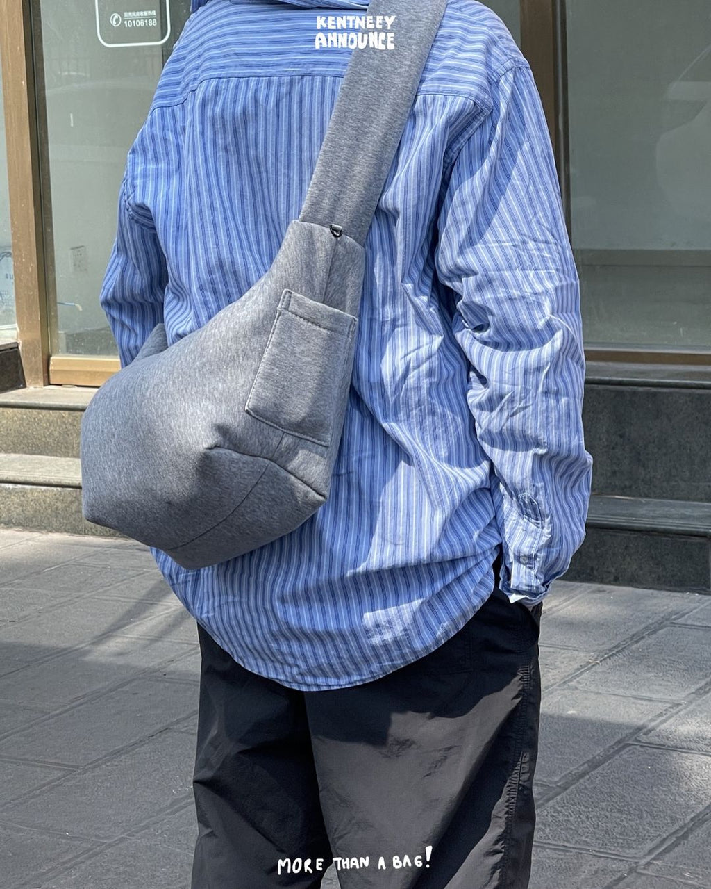 [香港現貨✨] [官方代理💣] KENTNEEY 3-WAY SWEATER DAILY WINDY BAG - MINTY GREY