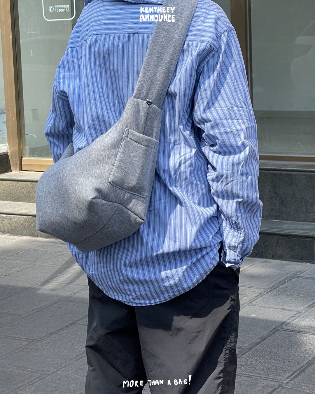 [香港現貨✨] [官方代理💣] KENTNEEY 3-WAY SWEATER DAILY WINDY BAG - MINTY GREY