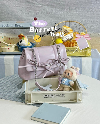 The Ribbon Barrett Bag - Lavender