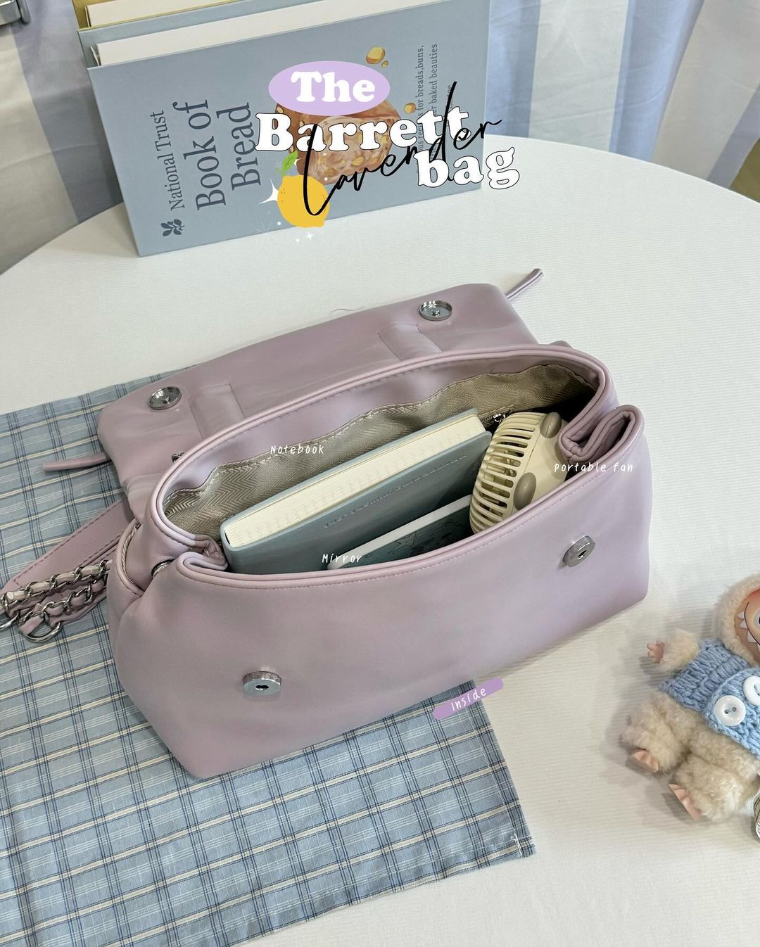 The Ribbon Barrett Bag - Lavender