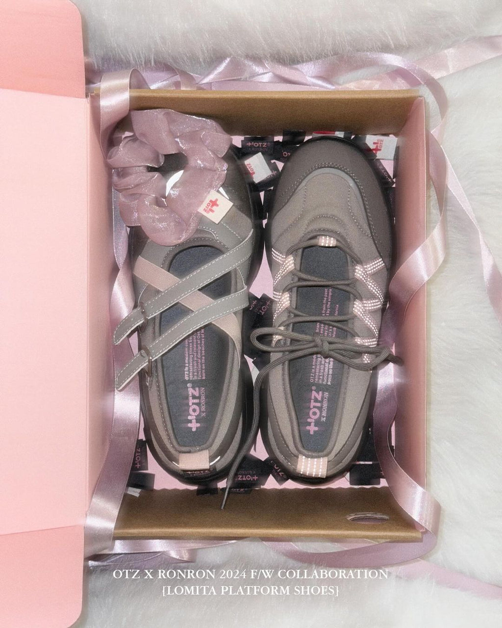 [RONRON x OTZ] LOMITA PLATFORM BALLERINA PINK