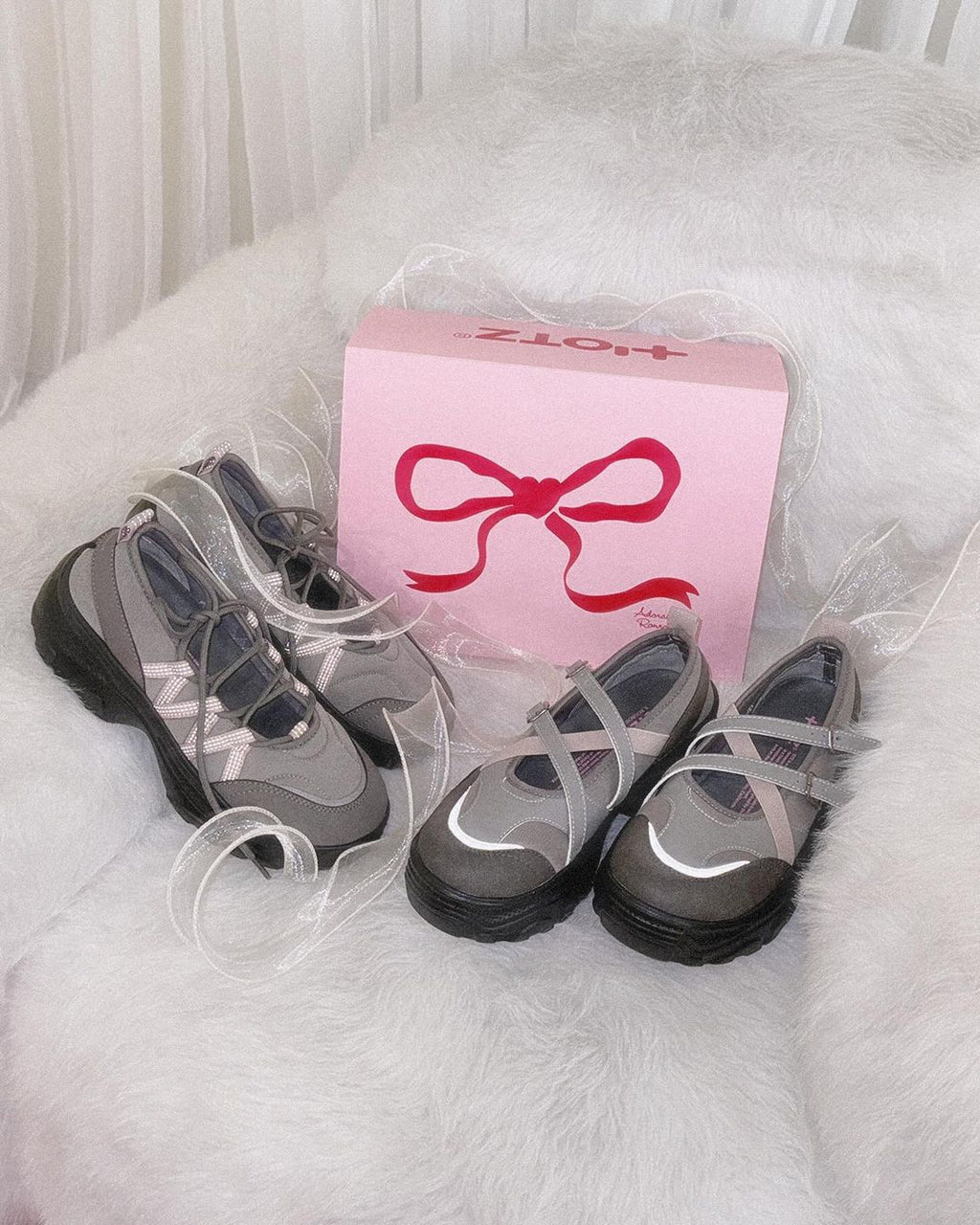 [RONRON x OTZ] LOMITA PLATFORM BALLERINA PINK