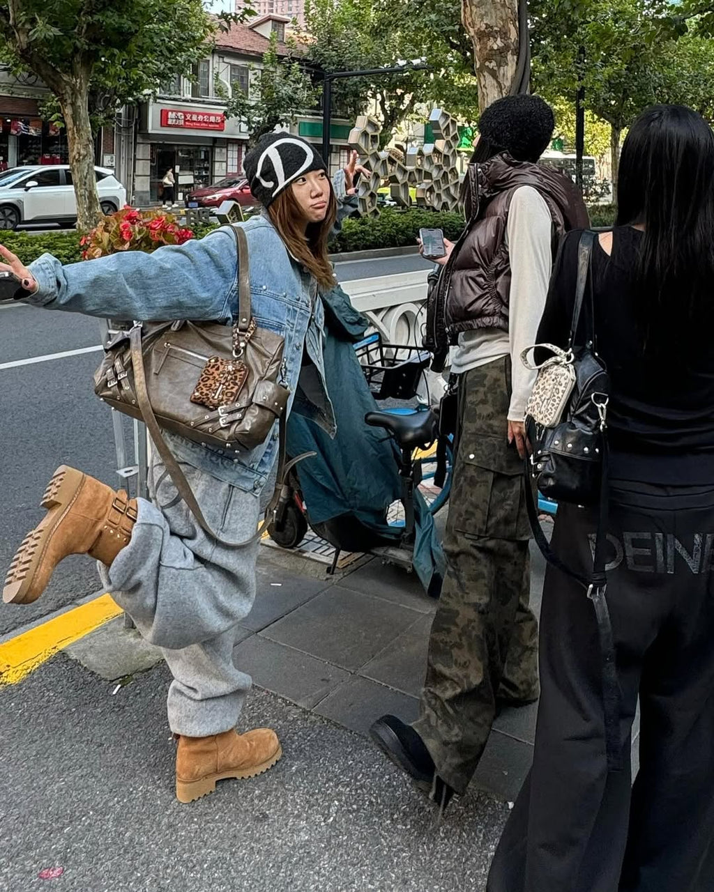 DEINET D LOGO KNIT BEANIE / 3COLORS