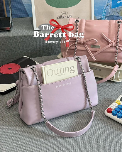 The Ribbon Barrett Bag - Lavender