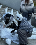 DEINET D LOGO KNIT BEANIE / 3COLORS
