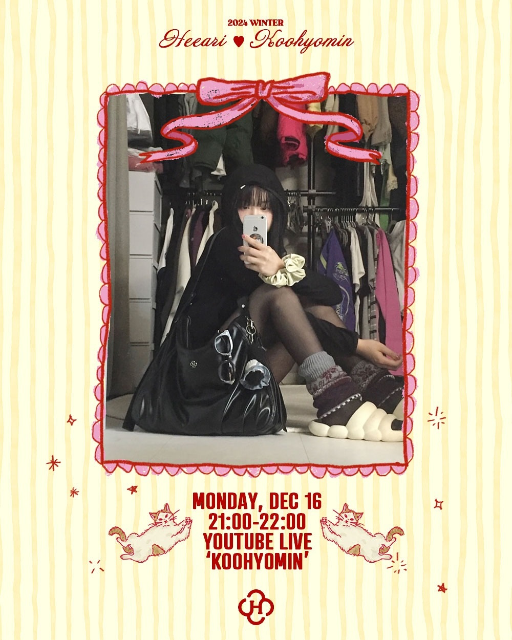 Heeari Goody 9-pocket Big Bag / Black