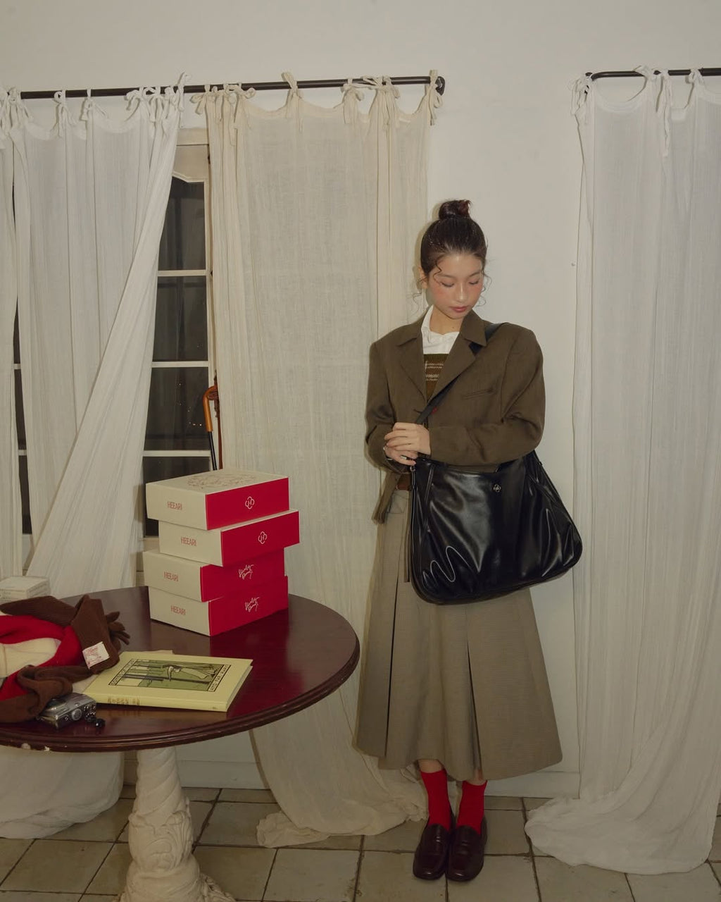 Heeari Goody 9-pocket Big Bag / Black