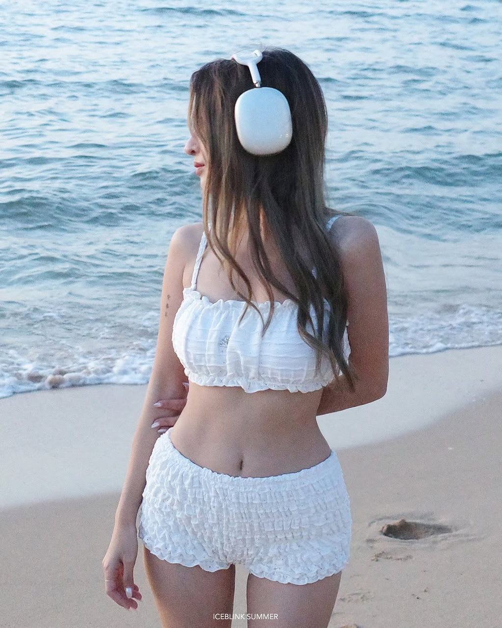 iceblink Pudding Bikini Set / white