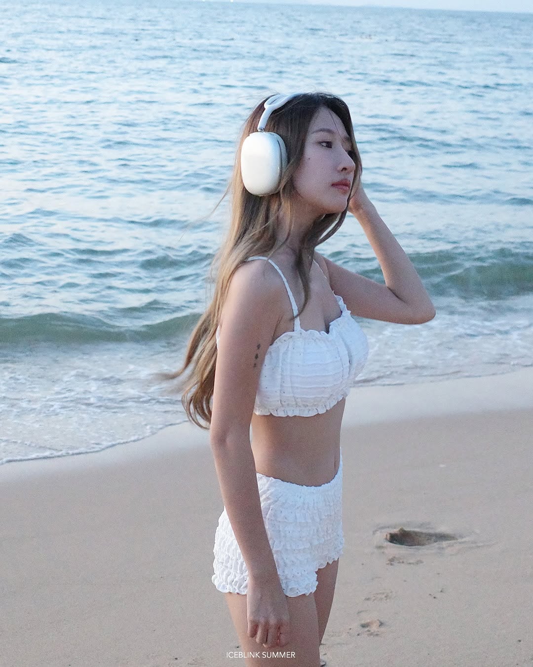 iceblink Pudding Bikini Set / white