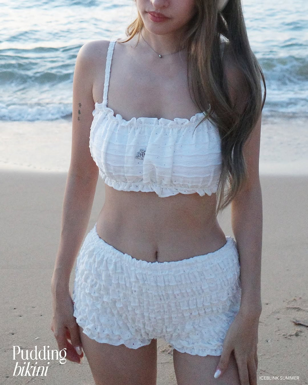 iceblink Pudding Bikini Set / white
