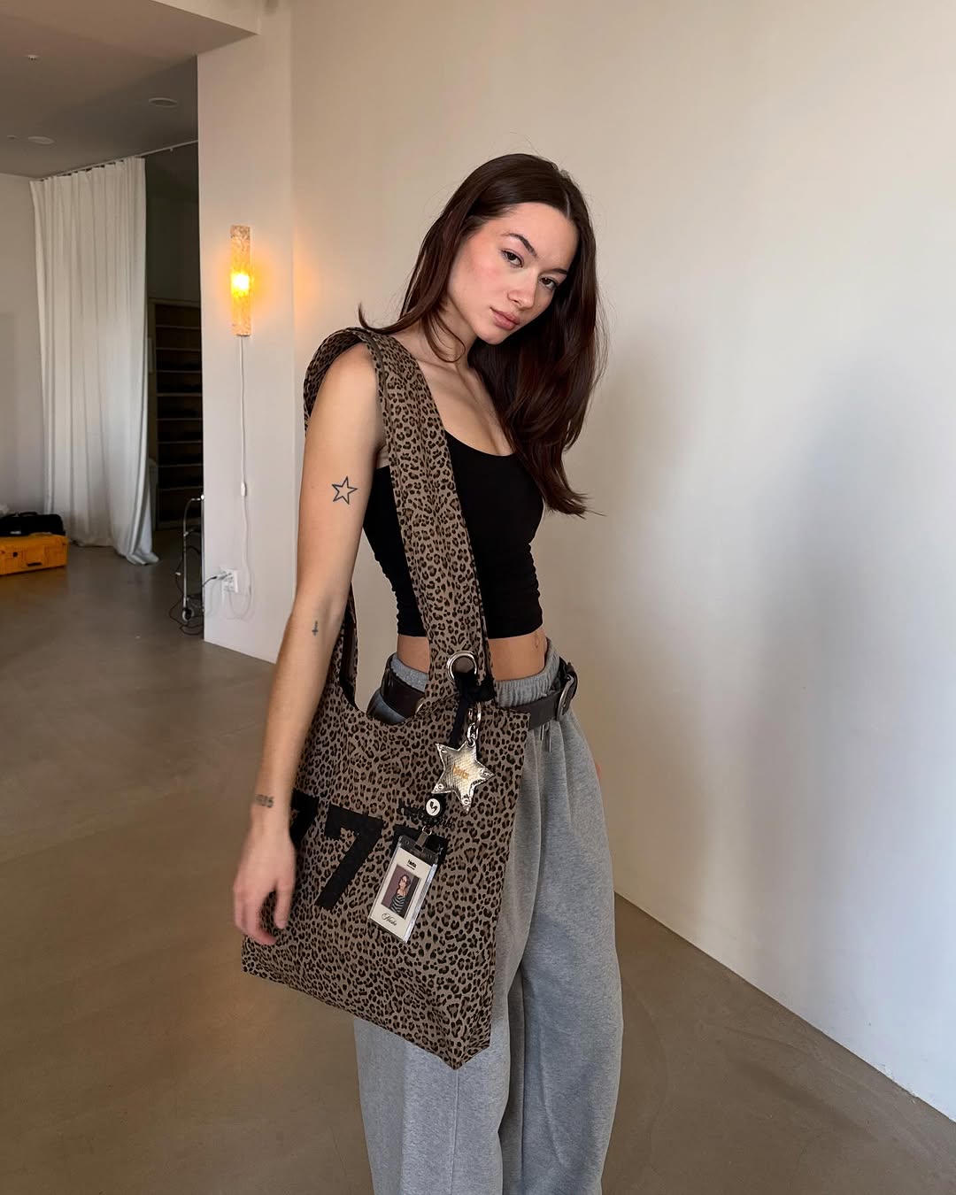 HIETA 777ANGELS BAG / BEIGE LEOPARD