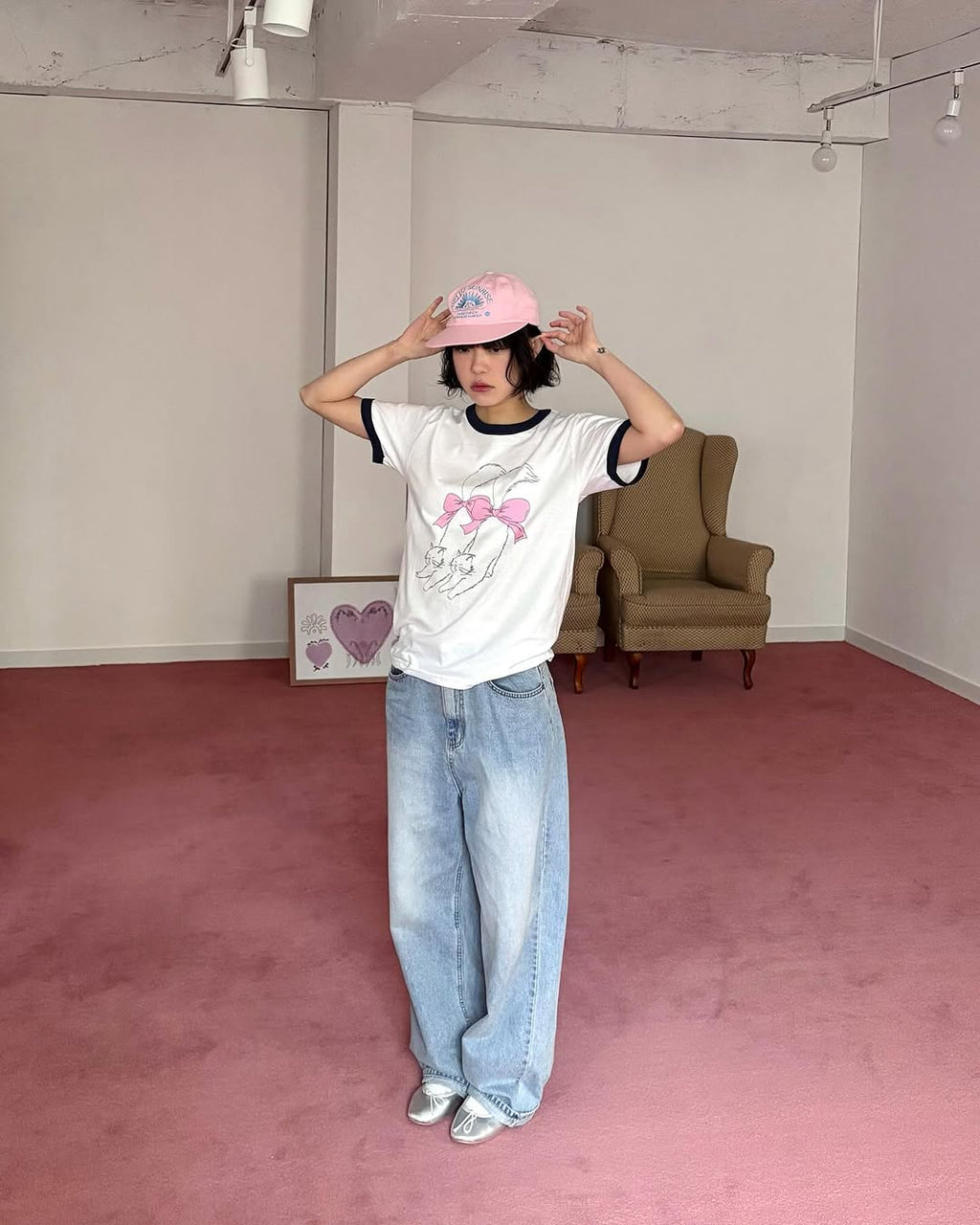 [kr] mimyo short sleeve tee / white