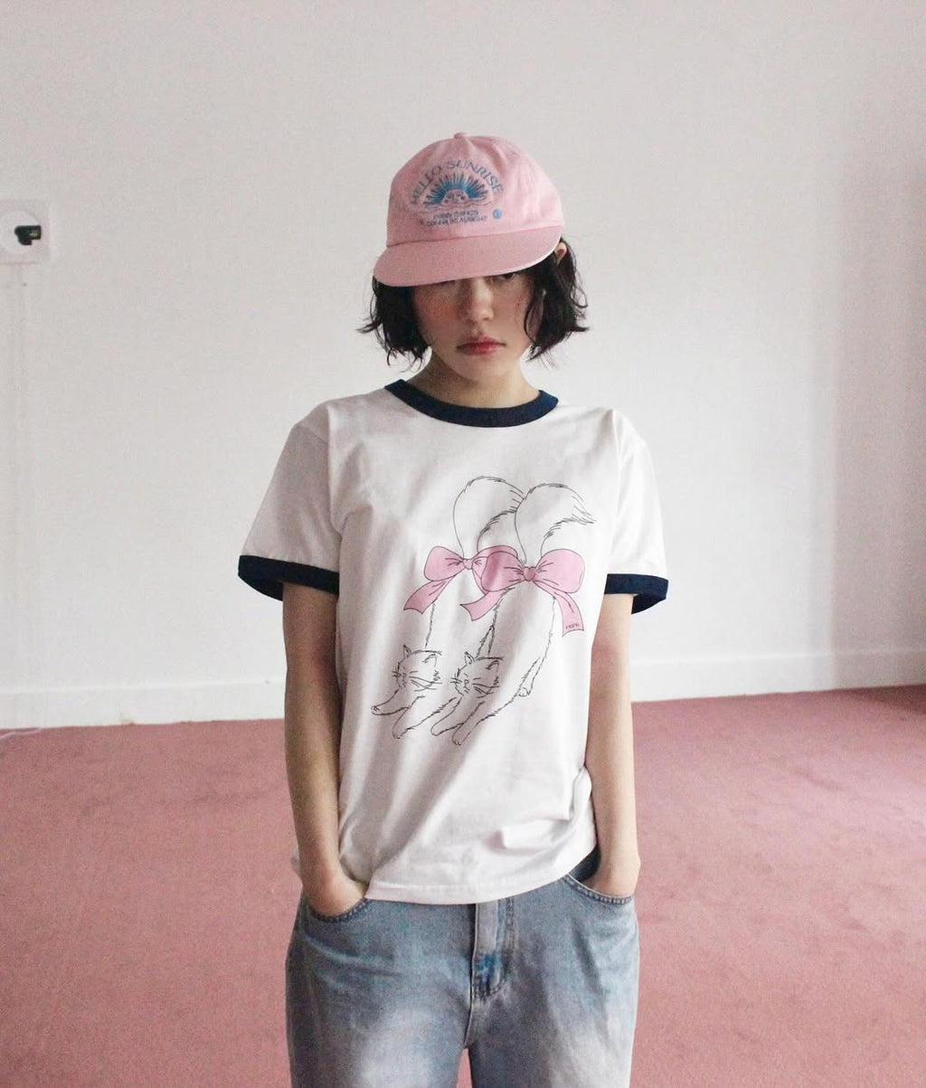[kr] mimyo short sleeve tee / white