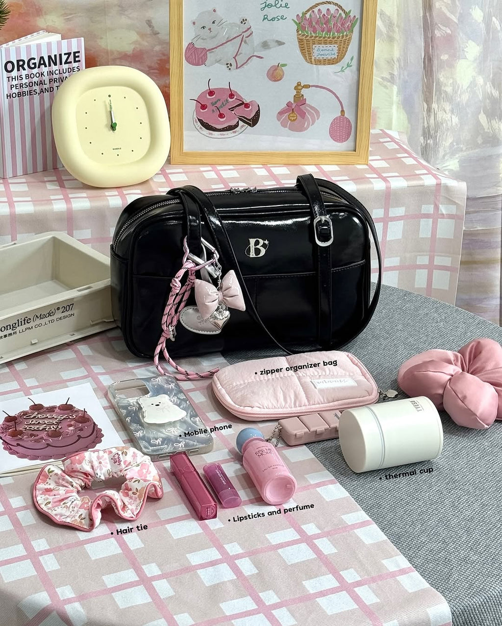 [香港現貨✨] [獨家代理🎀] The Babette Bread Shoulder Bag / Black Seasame